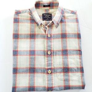 Abercrombie & Fitch plaid muscle shirt